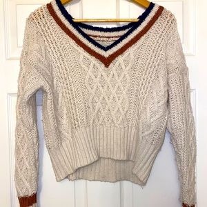 Knitted American eagle sweater
